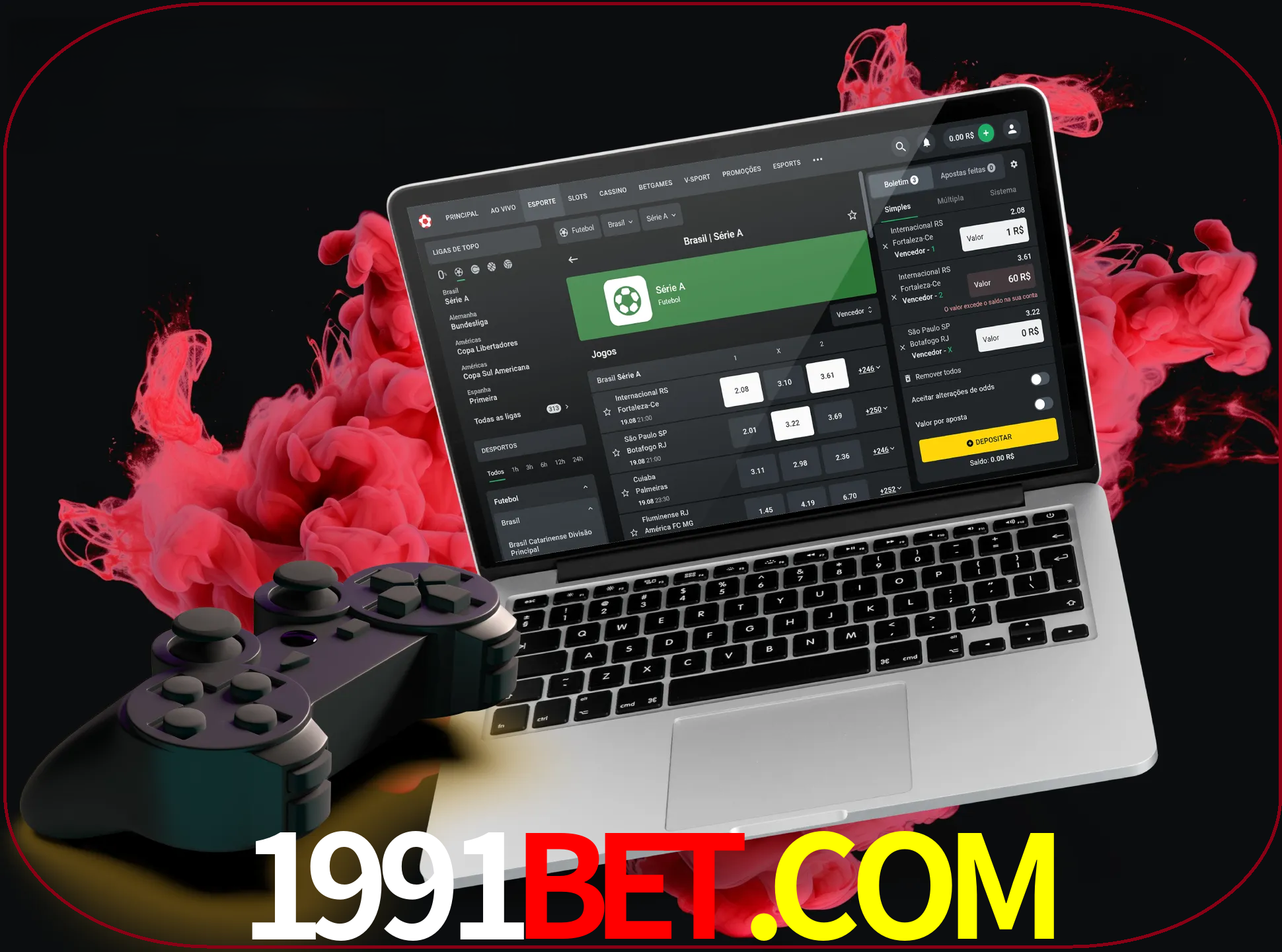 Visite a secção especial de jogos de vídeo em 1991bet para descobrir em que jogos pode apostar e ganhar muito dinheiro.