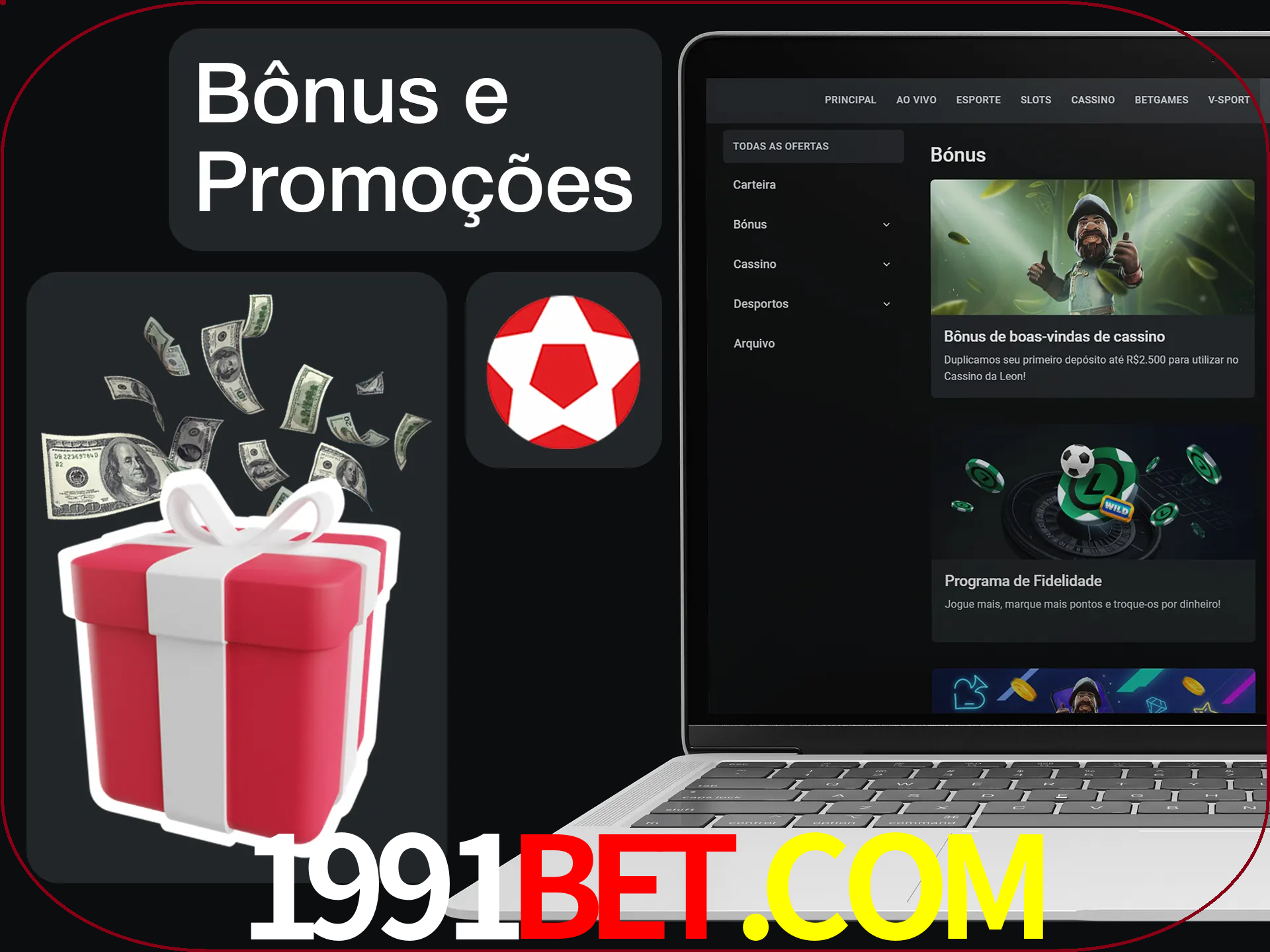 Verifique se há novos bônus e promoções.