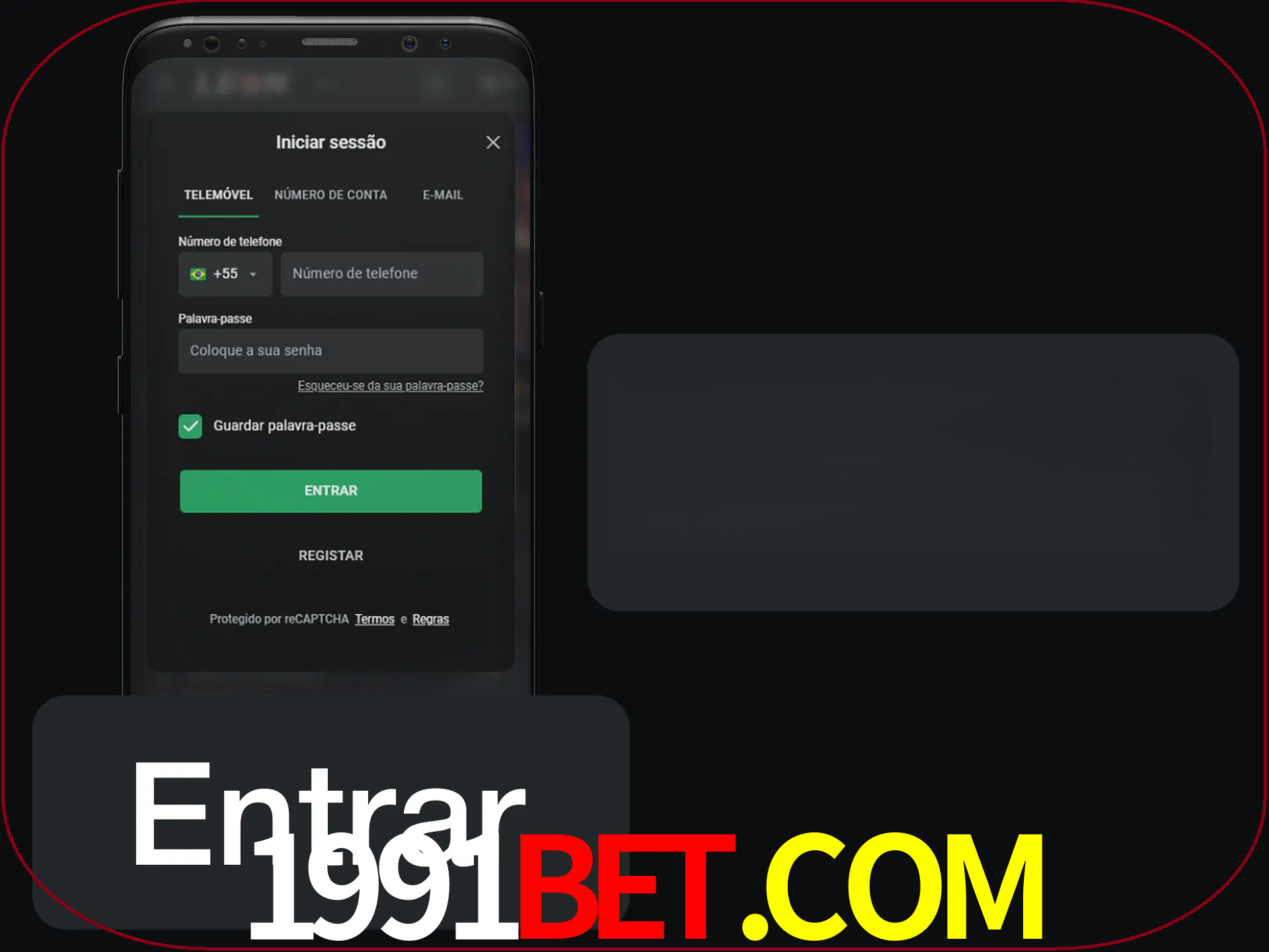Faça o login para começar a apostar e jogar no cassino.
